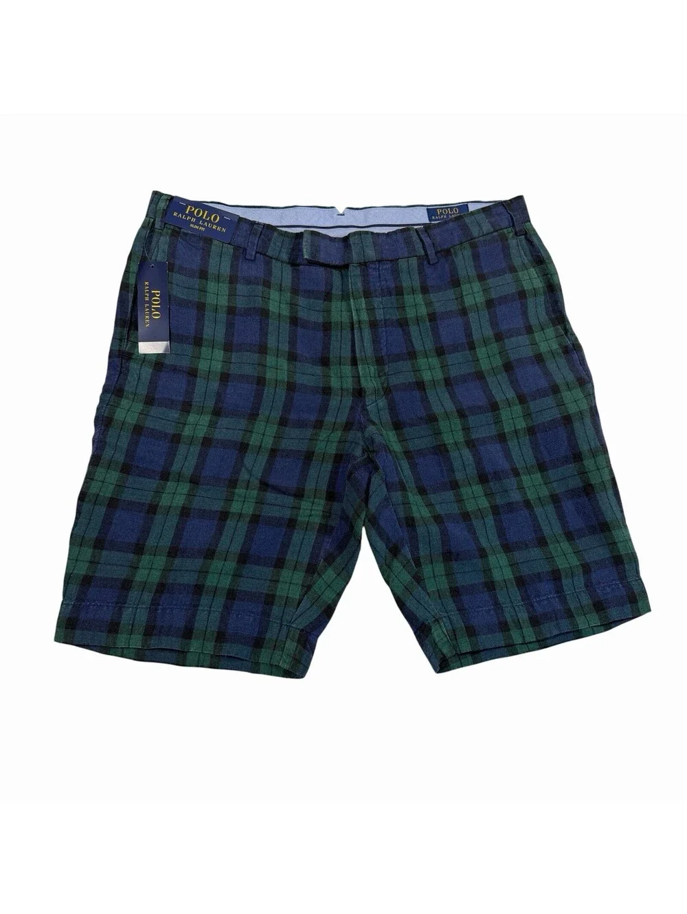 Polo Ralph Lauren Black Watch Plaid Slim Fit Shorts New With Tags Size 35
